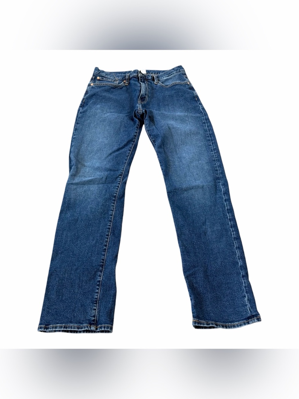 Gap Denim Mens Straight Leg Jeans Dark Wash Blue Size 31x34